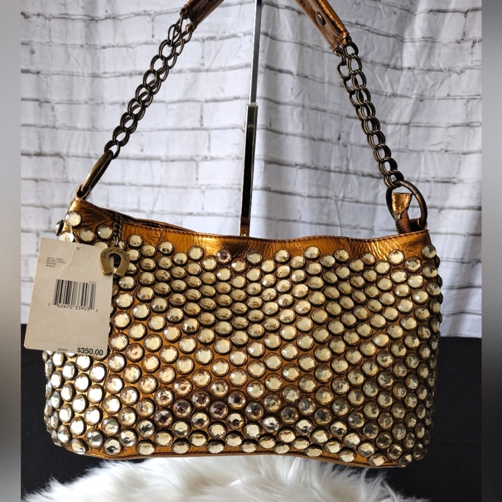 NWT Vintage Jewels Bronze Betsey Johnson Bag